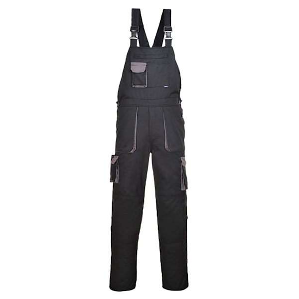 Portwest Contrast Bib & Brace / Arbetskläder (2-pack) S x Regula Black/Grey S x Regular