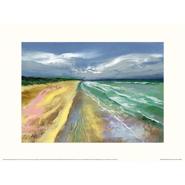 Alison Mcilkenny Portstewart Strand II Tryck 30cm x 40cm Gul Yellow/Green/Blue 30cm x 40cm