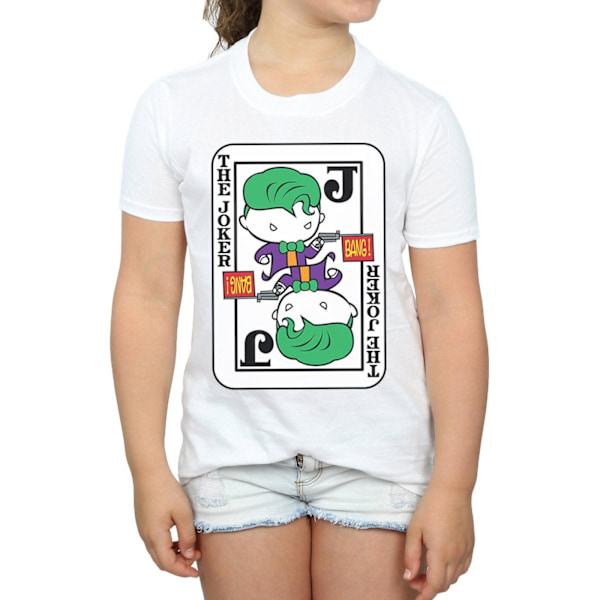 DC Comics Girls Chibi Joker Spelkorts Bomull T-shirt 12-13 år White 12-13 Years