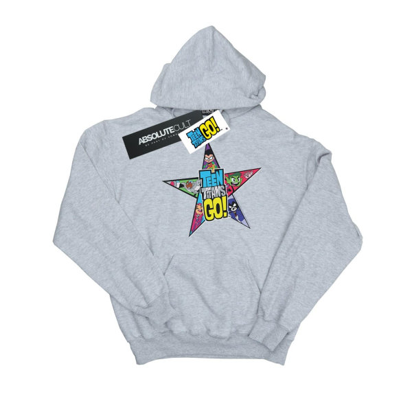 DC Comics Dam/Dam Tonåring Titans Go Star Logo Hoodie M Sport Sports Grey M