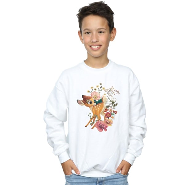 Disney Pojkar Bambi Meadow Sweatshirt 12-13 År Vit White 12-13 Years