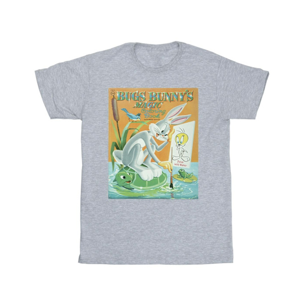 Looney Tunes Herr Bugs Bunny Målarbok T-shirt S Sports Grå Sports Grey S