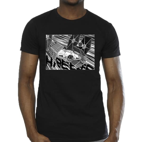 Star Wars Herr Anime Flygplan T-Shirt S Svart Black S