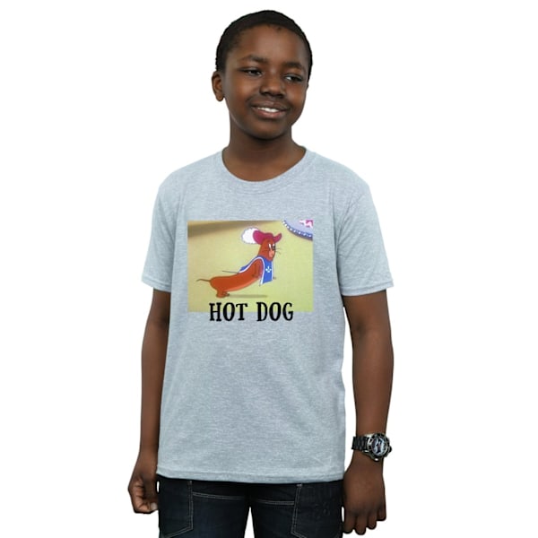 Tom And Jerry Boys Hot Dog T-Shirt 12-13 År Sports Grey Sports Grey 12-13 Years