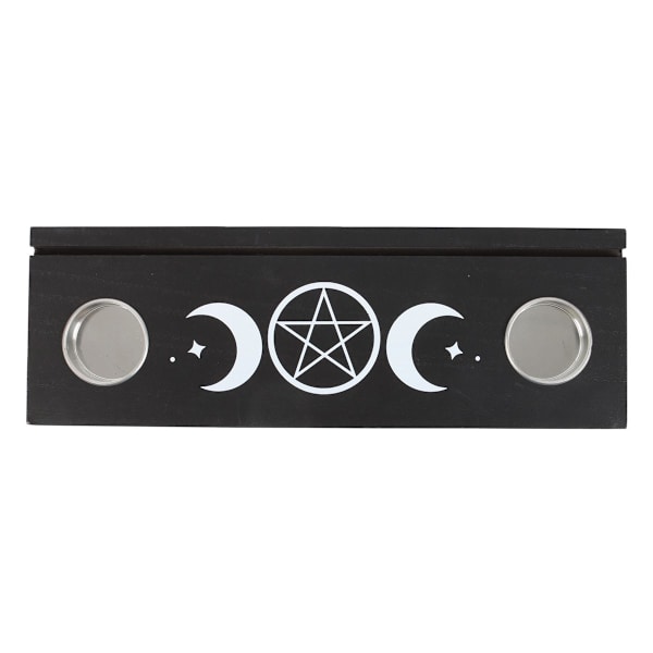 Something Different Triple Moon Tarot Cards Tealight Holder One Black/White One Size