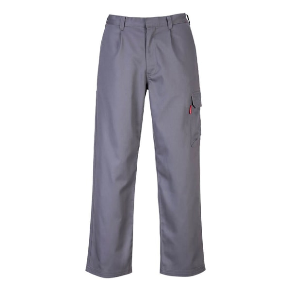 Portwest Bizweld flamskyddad cargobyxa för män 4XL R grå Grey 4XL R