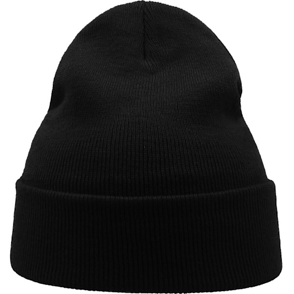 Atlantis Unisex Vuxen Vind Återvunnen Cuffad Mössa En Storlek Svart Black One Size