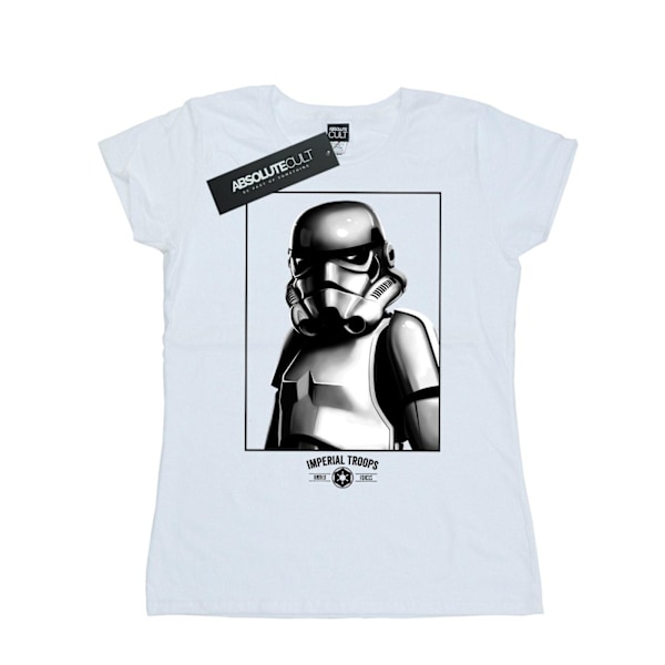 Star Wars Dam/Damer Imperial Troops Bomull T-shirt XXL Vit White XXL