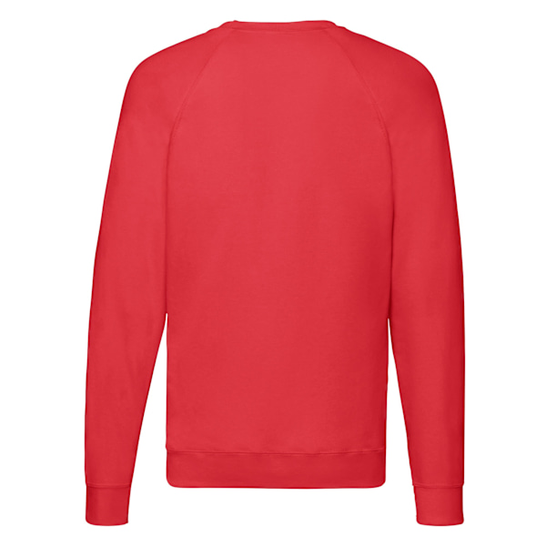 Fruit of the Loom Unisex Adult Lightweight Raglan Sweatshirt XX Red XXL