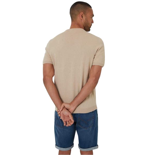 Threadbare Herr T-shirt med rund hals, normal passform XL Beige Beige XL