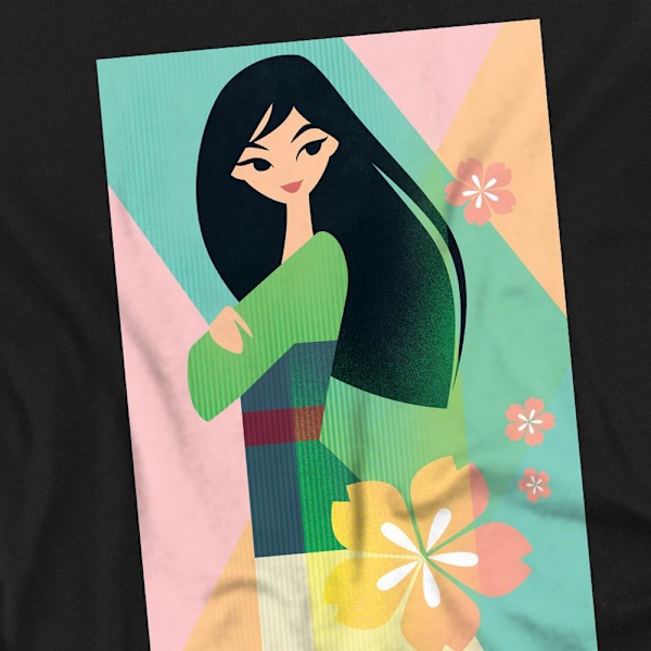 Mulan Unisex Vuxen Skiss T-Shirt L Svart Black L