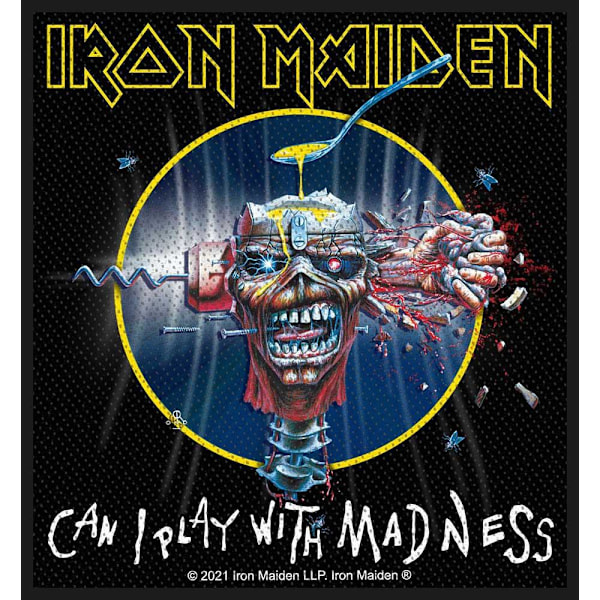 Iron Maiden Can I Play With Madness Patch One Size Black Black One Size