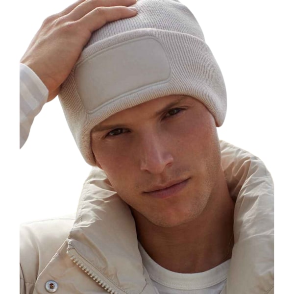 Beechfield Unisex Vuxen Patch Beanie One Size Almond Almond One Size