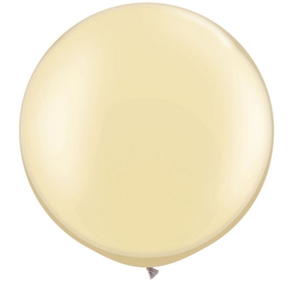 Qualatex 5 tum enkla latexpartyballonger (förpackning om 100) (48 färger) Pearl Ivory One Size