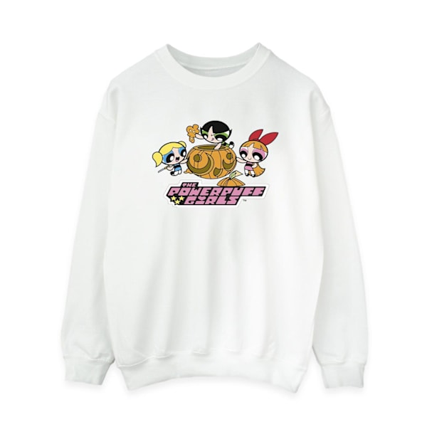 Powerpuff Girls Dam/Dam Flickor Pumpa Sweatshirt XL W White XL