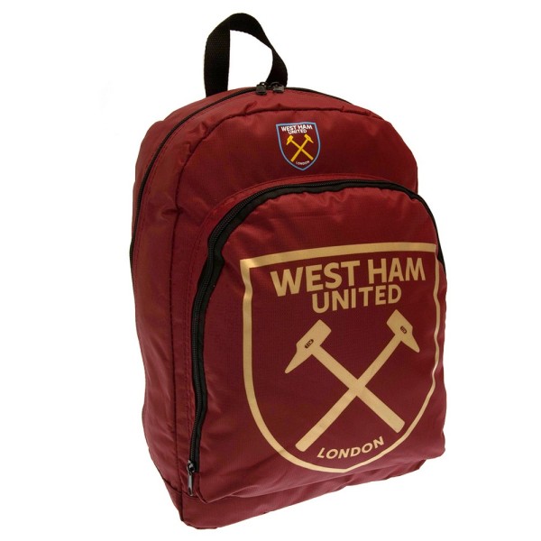 West Ham United FC Color React Crest Ryggsäck One Size Claret Claret Red/Gold One Size
