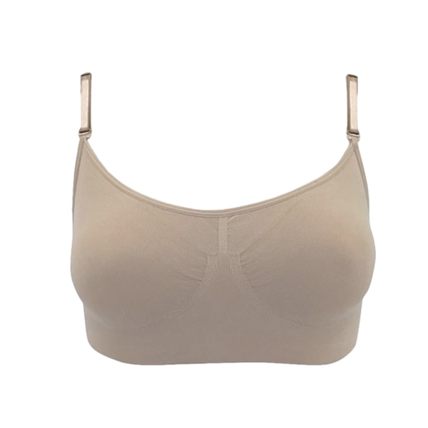 Silky Womens/Ladies Dance Seamless Clear Back Bra (1 plagg) L Nude Large