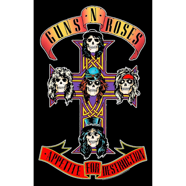 Guns N Roses Appetite For Destruction Textil Affisch 42in x 27i Multicoloured 42in x 27in