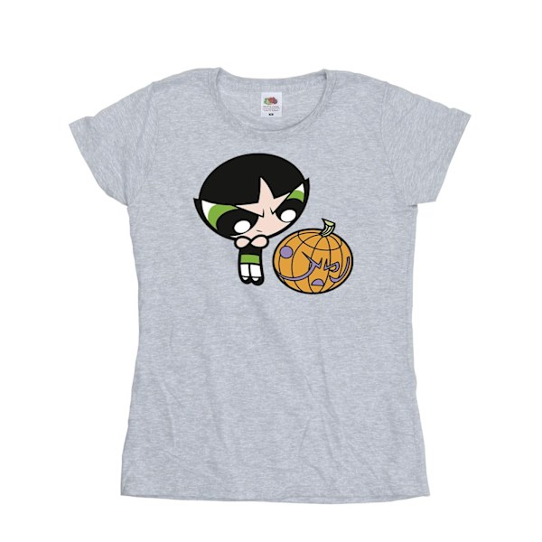 Powerpuff Girls Dam/Dam Buttercup Pumpa Bomull T-shirt Sports Grey S