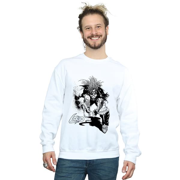 DC Comics Herr Lobo Sketch Sweatshirt 3XL Vit White 3XL
