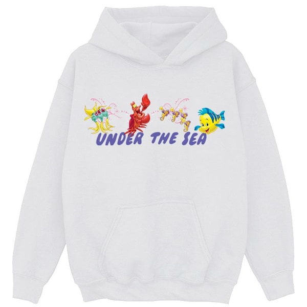 Disney Girls The Little Mermaid Under The Sea Hoodie 3-4 år White 3-4 Years