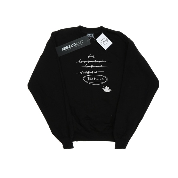 Disney Dam/Kvinnor Aladdin Jasmine Goals Sweatshirt XL Svart Black XL