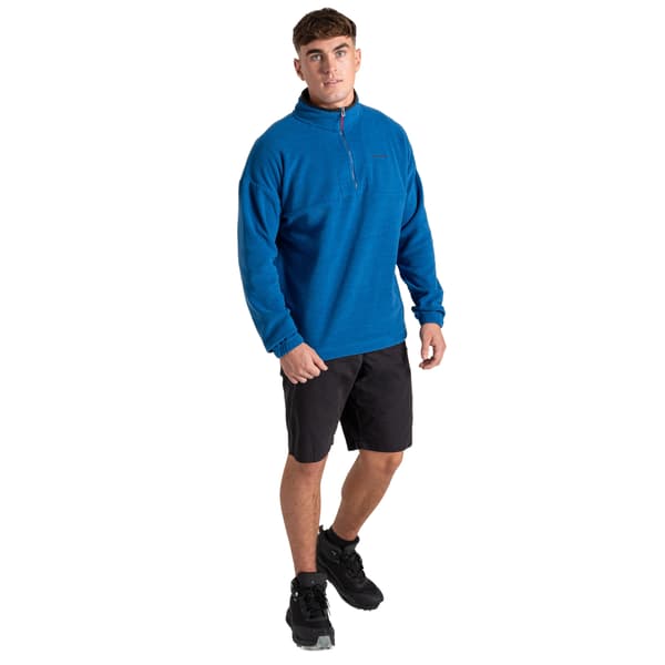 Craghoppers Herr Esk Colour Block Melange Half Zip Fleecetröja X Fresh Blue XS