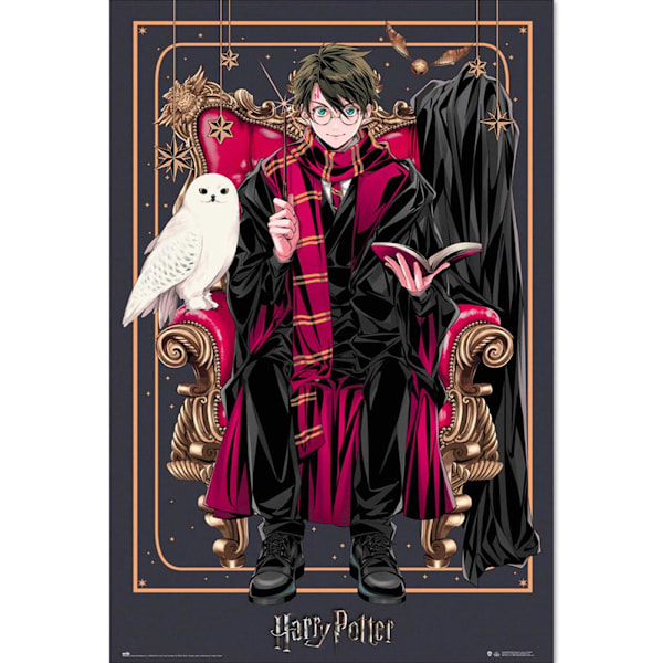 Harry Potter Dynasty Poster En Storlek Röd/Svart/Brun Red/Black/Brown One Size