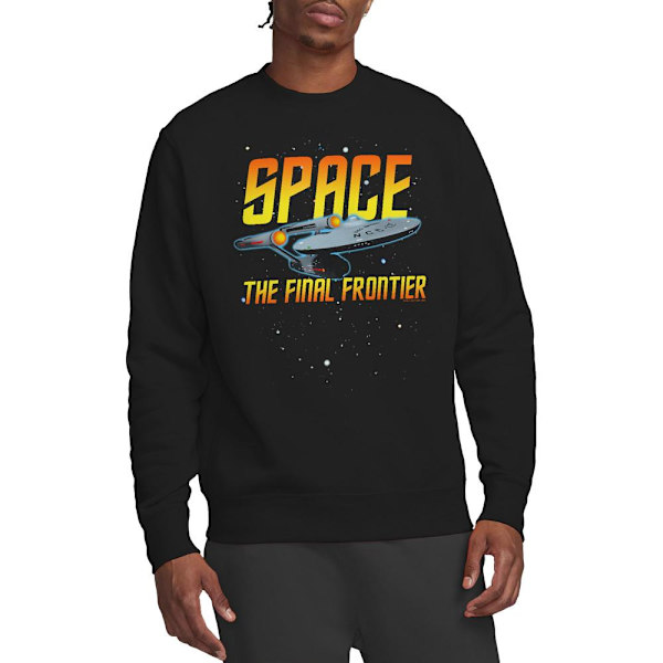 Star Trek Unisex Vuxen Space Sweatshirt XL Svart Black XL
