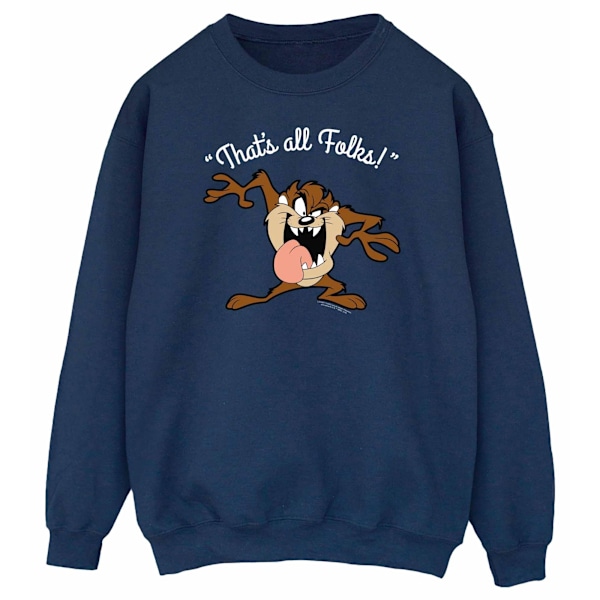 Looney Tunes Herr That´s All Folks Taz Sweatshirt L Marinblå Navy Blue L