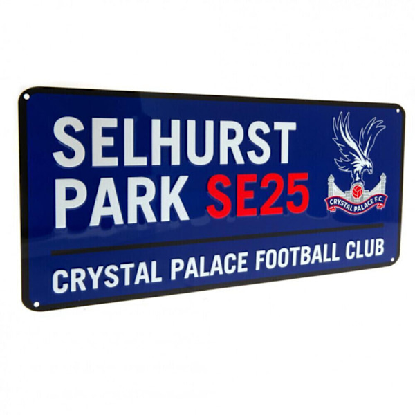 Crystal Palace FC Metallskylt En Storlek Royal Blue/White/Red Royal Blue/White/Red One Size