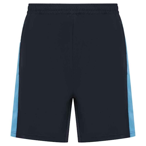 Finden & Hales Barn/Barn Knitted Sweatshorts 9-10 År M Navy/Sky Blue 9-10 Years