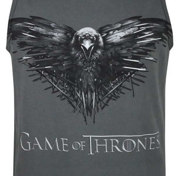 Game Of Thrones Herr Three Eyed Raven Vest M Charcoal Charcoal M