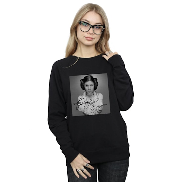 Star Wars Dam/Damer Princess Leia Organa Sweatshirt L Svart Black L
