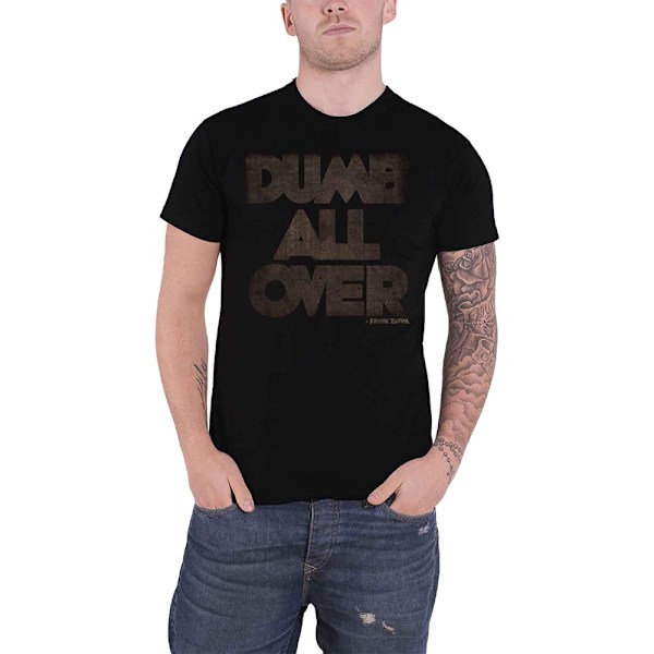 Frank Zappa Unisex Adult Dumb All Over Bomull T-Shirt M Svart Black M