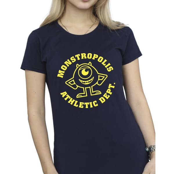 Disney Dam/Dam Monsters University Monstropolis Bomulls T- Navy Blue L