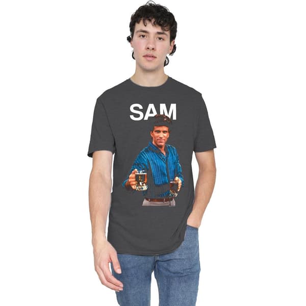 Cheers Unisex Vuxen Sam Malone T-Shirt M Kolgrå Charcoal M