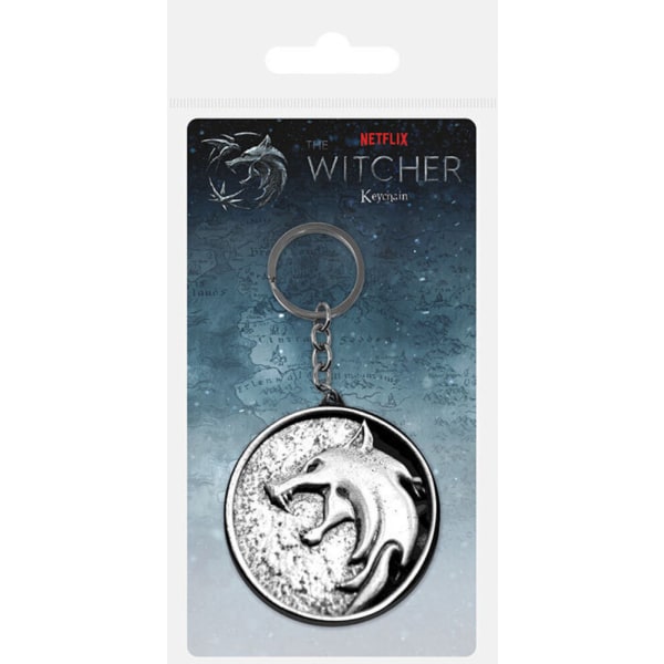 The Witcher Wolf Nyckelring One Size Silver Silver One Size