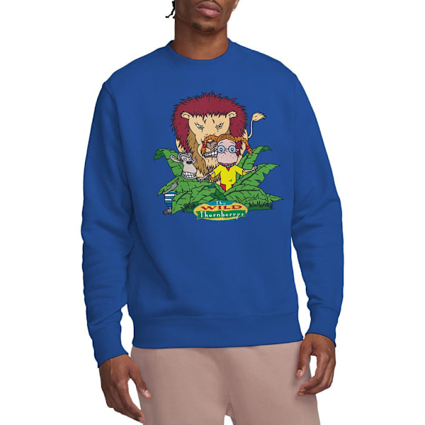 The Wild Thornberrys Unisex Vuxen Sneak Attack Sweatshirt XL Ro Royal Blue XL
