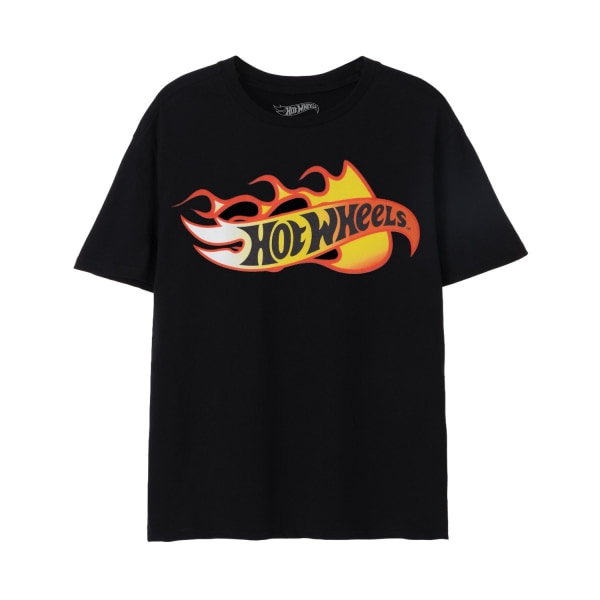 Hot Wheels Herr Flames Logo T-shirt L Svart Black L