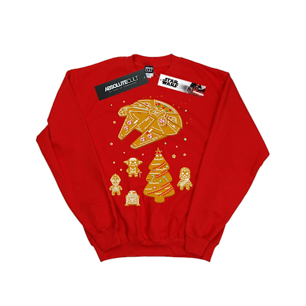 Star Wars Mens Gingerbread Rebels Sweatshirt XXL Röd Red XXL