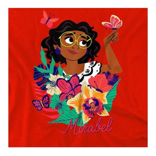 Encanto Barn/Kids Mirabel Tropical Pullover Hoodie 7-8 år Red 7-8 Years