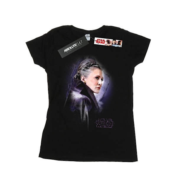 Star Wars Dam/Kvinnor The Last Jedi Leia Borstad Bomull T-shirt Black XL