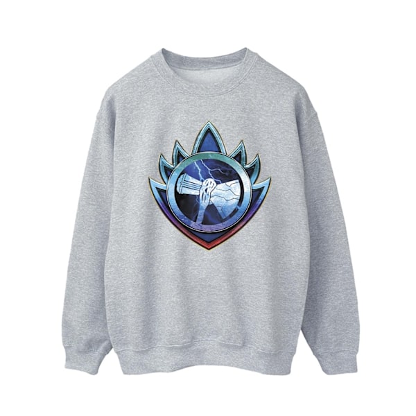 Marvel Herr Thor Love And Thunder Stormbreaker Crest Sweatshirt Sports Grey S