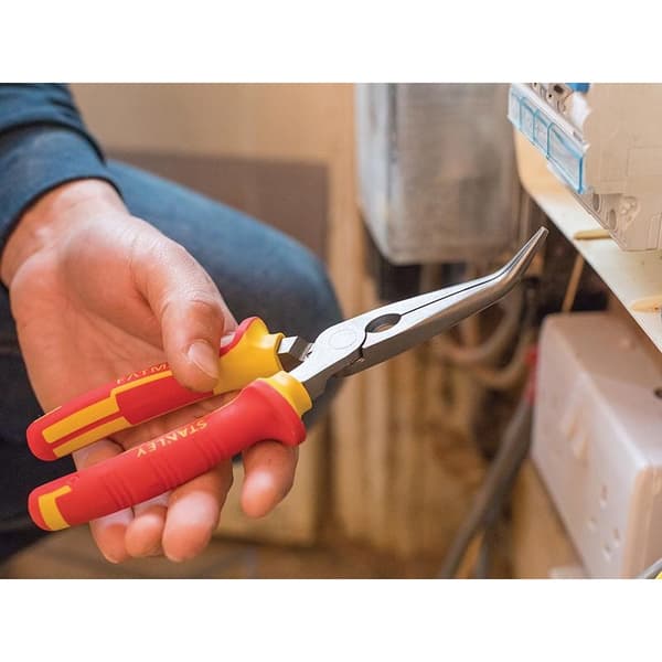 Stanley Hand Tools Fatmax Böjd Lång Nästång Vde 200mm 200mm Multi Colour 200mm