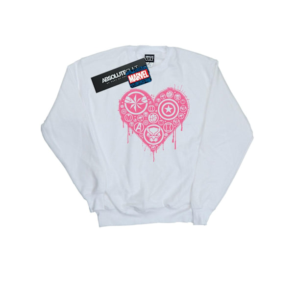 Marvel Womens/Ladies I Heart Avengers Sweatshirt M Vit White M