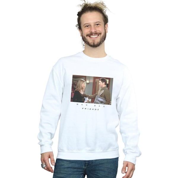 Friends Herr Man Bag Sweatshirt S Vit White S