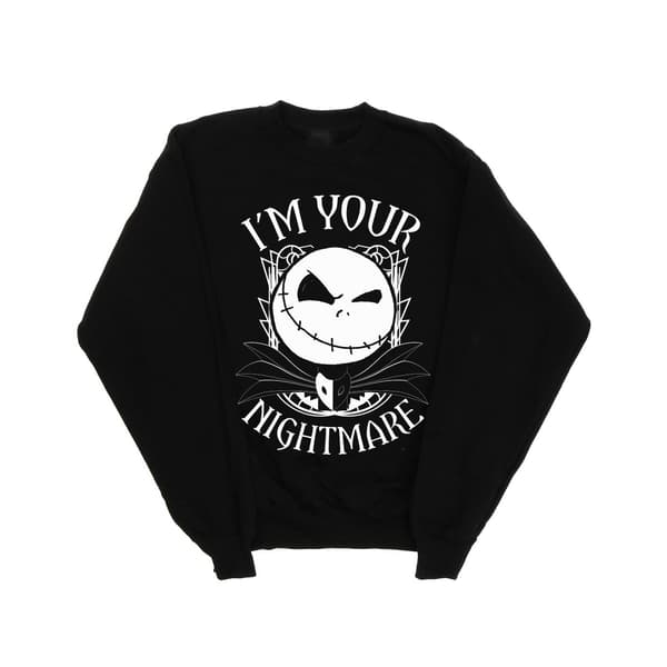 Disney Flickor Nightmare Before Christmas Nightmare Tröja 7- Black 7-8 Years