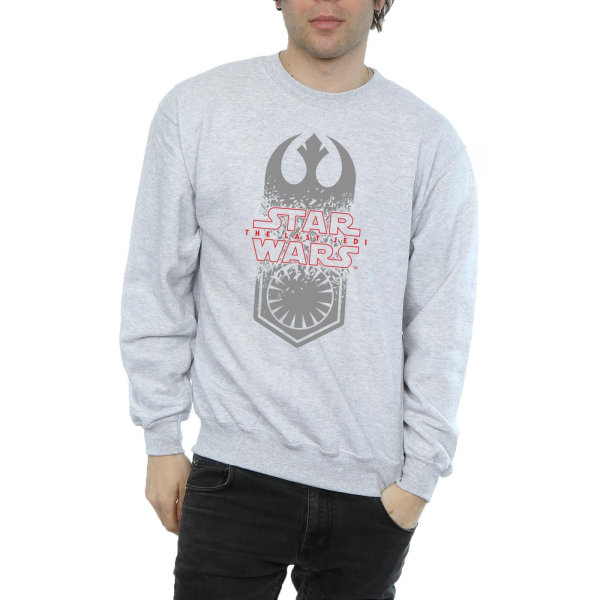 Star Wars Mens The Last Jedi Symbol Crash Sweatshirt S Sports G Sports Grey S