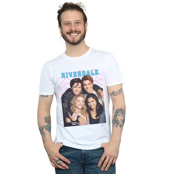 Riverdale Mens Group Photo T-Shirt 4XL Vit White 4XL